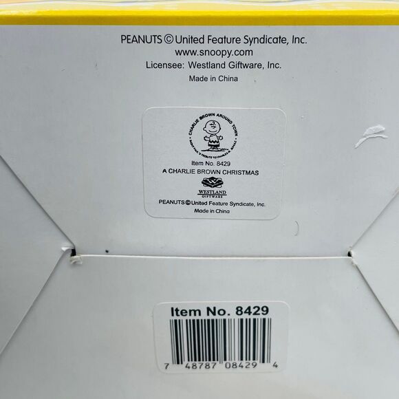 NEW Peanuts Charlie Brown Around Town Christmas Tree Figure 8429 Westland Gift - Picture 5 of 11